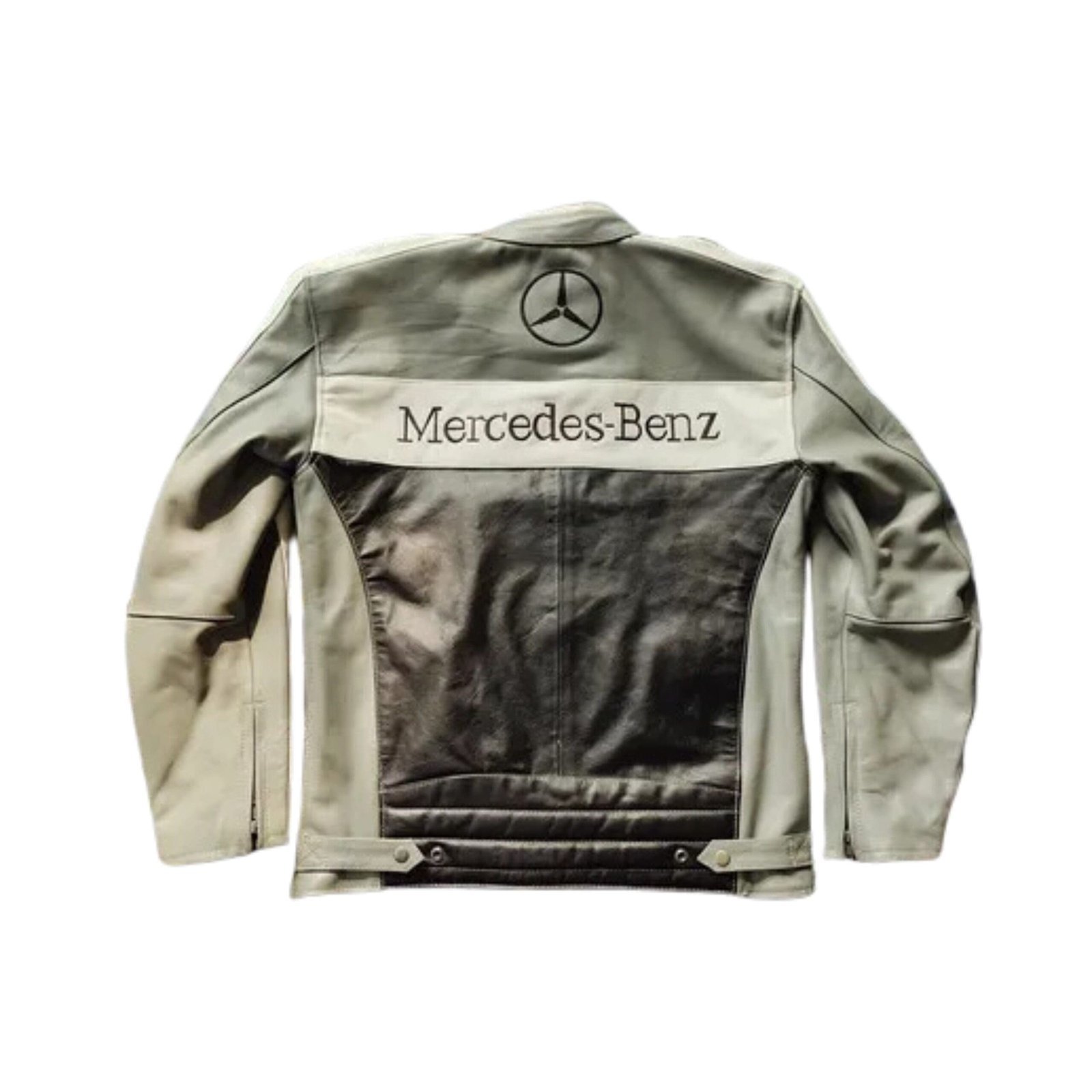 Mercedes X McLaren Leather Jacket Streetwear Racing - Image 2
