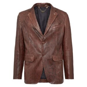 Billionaire Leather Blazer Luxury
