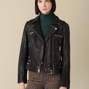 Stacey Washed Black Moto