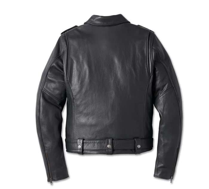 Women's 120th Anniversary Cycle Queen Leather Biker Jacket - Image 2