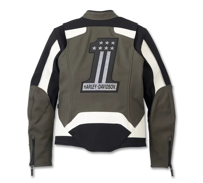 Women's Ace Mixed Leather Jacket - Image 2