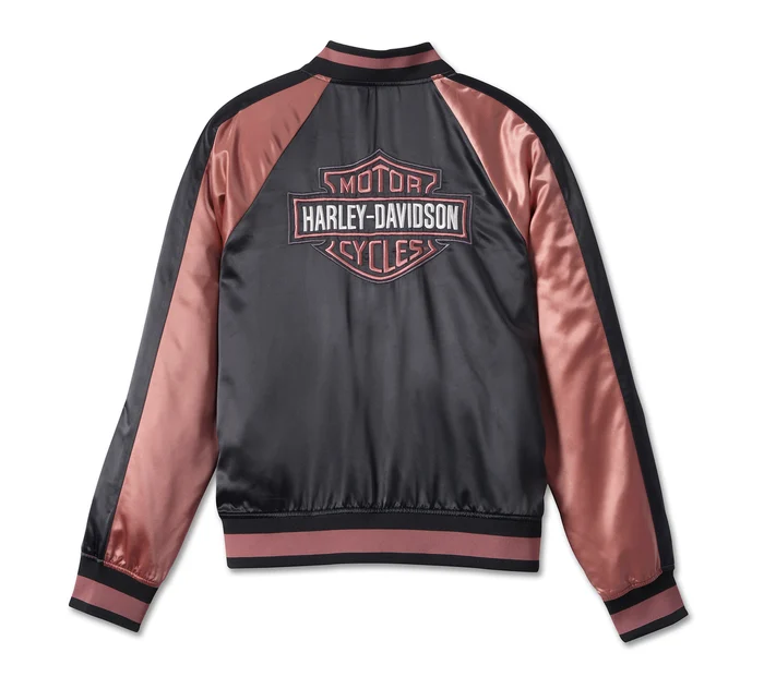 Women's Classic Bar & Shield Bomber Jacket - Image 2