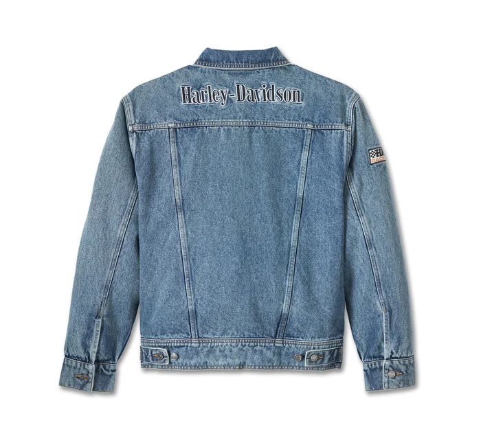 Women's Powerslide Oversized Denim Jacket - Image 2