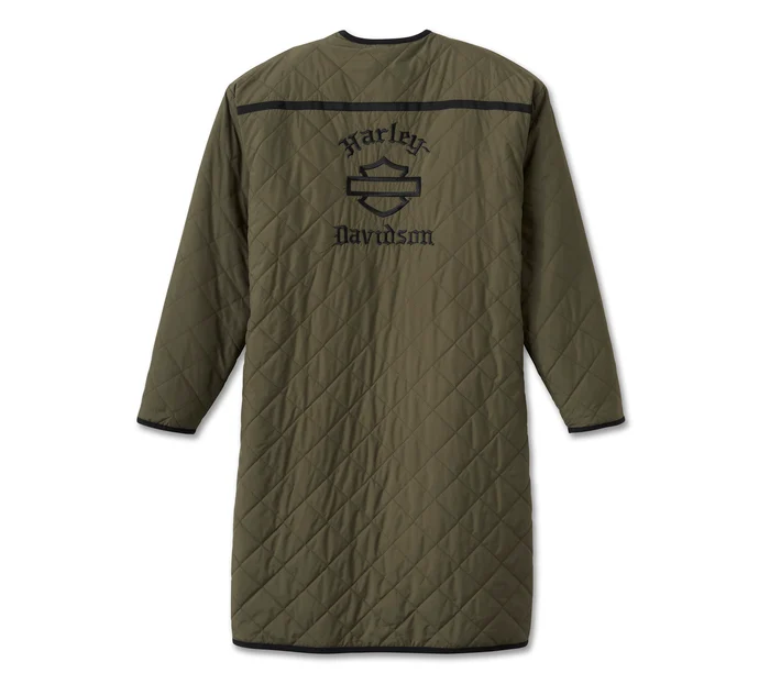 Women's Reversible Quilted Sherpa Coat - Image 2