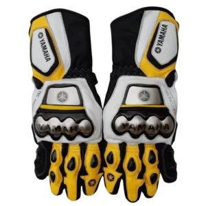 Yamaha Motorcycle Motogp Racing Leather Gloves