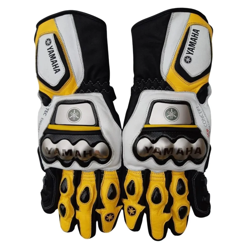 Yamaha Motorcycle Motogp Racing Leather Gloves