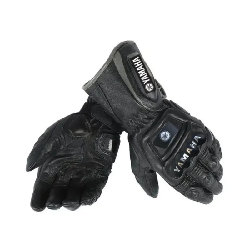 Yamaha Motorcycle Racing Leather Gloves