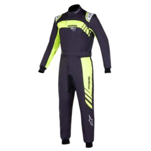 Alpinestars KMX-9 V2 S Graph-3 Kart Racing Suit In Black And Yellow