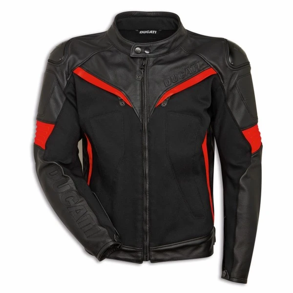 Ducati Leather Fabric Jacket Fighter C2