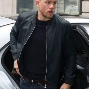 Charlie Hunnam Leather Jacket Black