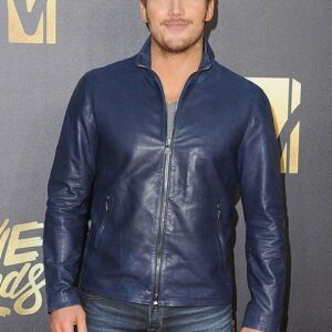 Chris Pratt Leather Jacket Blue