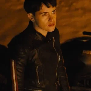 Claire Foy The Girl In The Spider’s Web Leather Jacket
