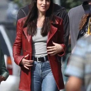 Dakota Johnson Madame Web Leather Trench Coat