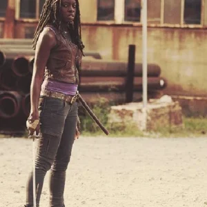 Danai Gurira The Walking Dead Leather Vest