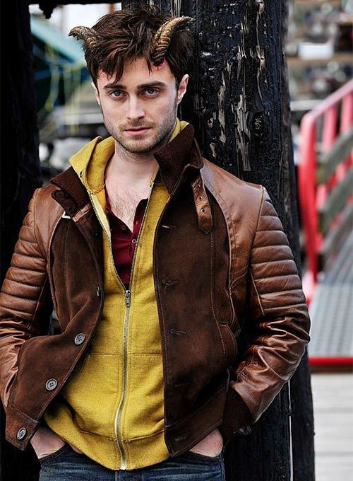 Daniel Radcliffe Horns Leather Jacket