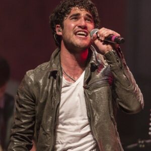 Darren Criss Leather Jacket Brown