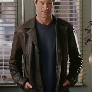 Aaron Eckhart Love Happens Leather Trench Coat