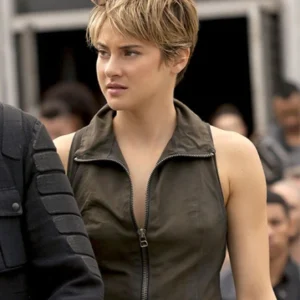 Shailene Woodley Insurgent Leather Vest