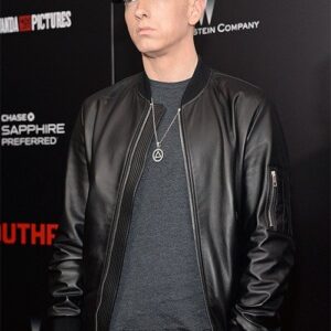 Eminem Red Carpet Leather Jacket