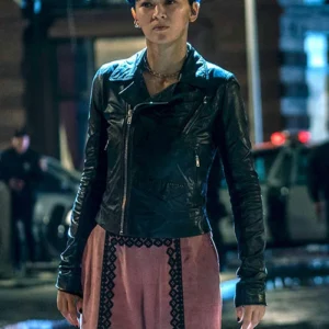 Jessica Henwick The Matrix Resurrections Leather Jacket