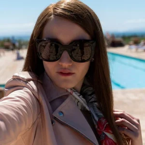 Julia Garner Inventing Anna Leather Jacket