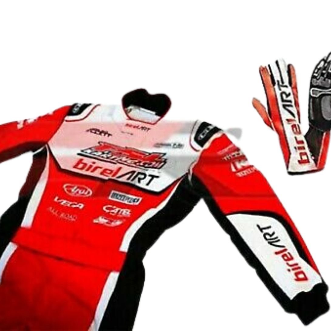 FR1 Birel Art Go Kart Racing Suit With Gloves