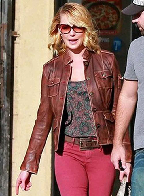 Katherine Heigl Leather Jacket