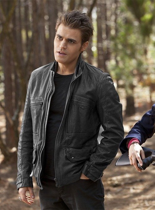 Paul Wesley Vampire Diaries Leather Jacket