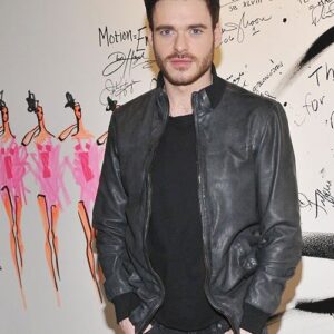 Richard Madden Leather Jacket Black