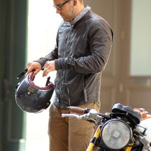 Ryan Reynolds Leather Jacket Black