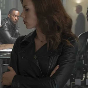 Scarlett Johansson Captain America: Civil War Leather Jacket