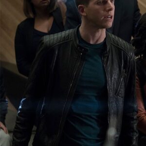 Stark Sands Minority Report Leather Jacket