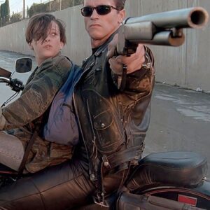 Terminator 2 Arnold Schwarzenegger Leather Jacket