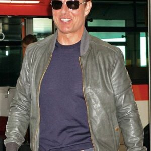 Tom Cruise Leather Jacket Black
