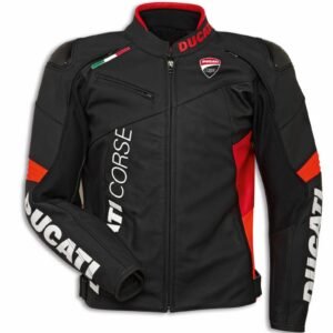 Ducati Corse C6 Motorcycle Leather Jacket